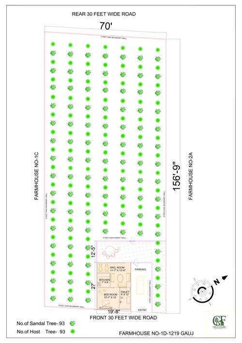 The Club Farm 3 BHK Floor Plan